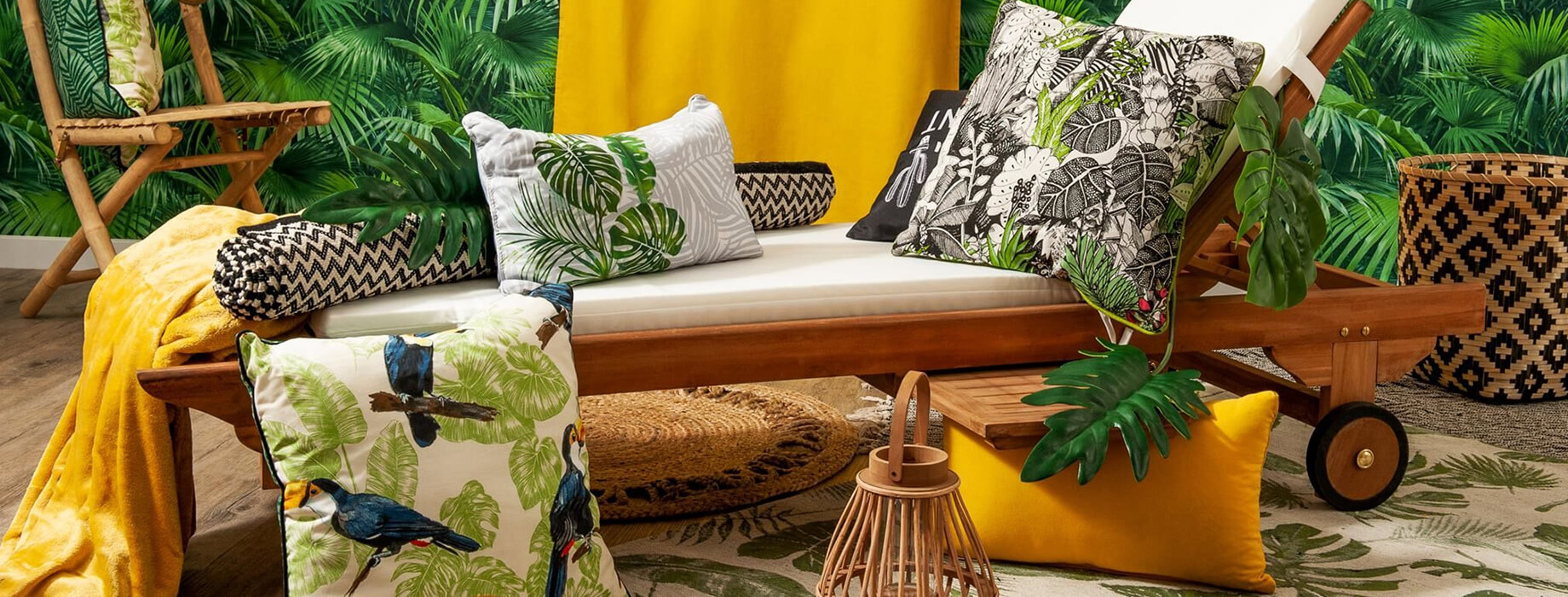 Coussins et tapis style exotique