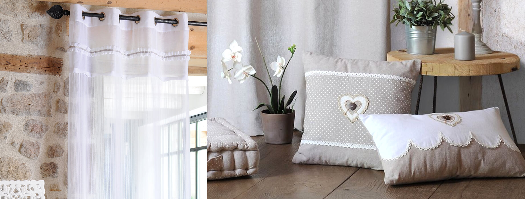 Textil para el hogar estilo casa de campo