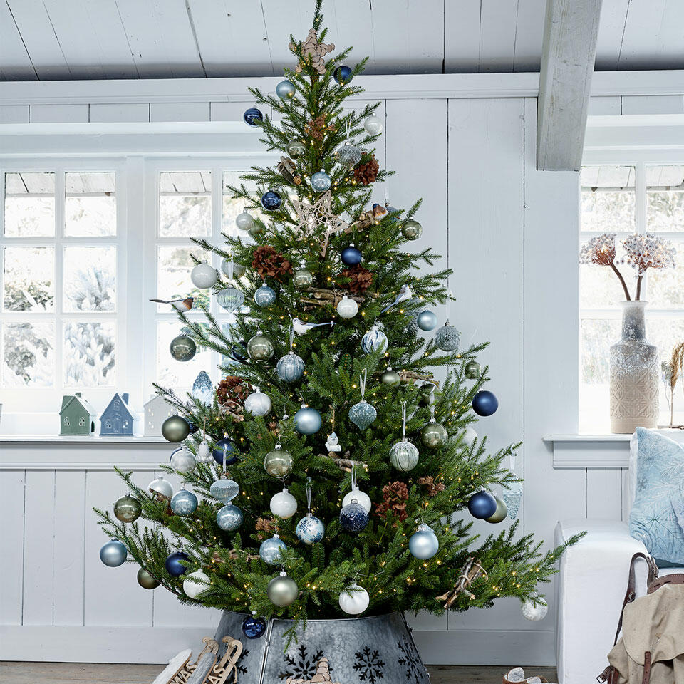 Weihnachtsbaum blau