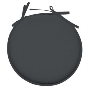 Galette de chaise ronde Nelson Anthracite