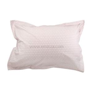 Taie d'oreiller rectangulaire coton Glamour Rose