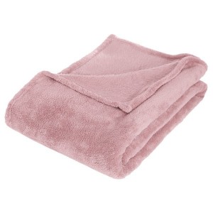 Fleece plaid roze