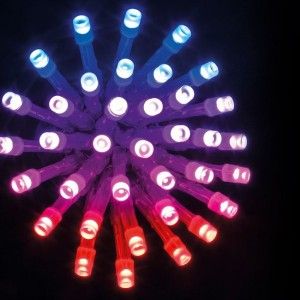 Guirlande lumineuse télécommandée   10 m Multicolore 100 LED