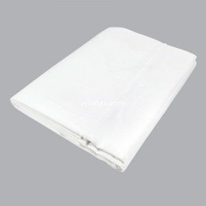 Drap plat coton supérieur (240 cm) Félicie Blanc