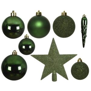 Kit de decoración para árbol de Navidad Novae Verde
