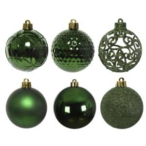 Lote de 37 bolas de Navidad (D60 mm) Alpine Mix Verde