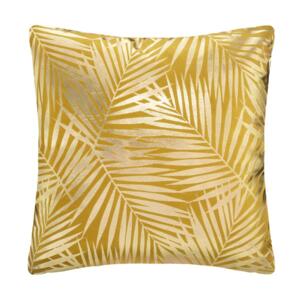 Coussin velours (40 cm) Or Tropic Jaune ocre