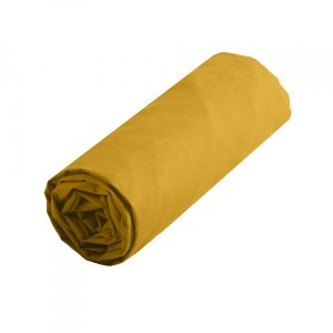 Drap housse coton (90 cm) Confort Jaune moutarde