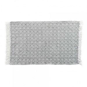 Tapis coton (80 cm) Pithaya Gris clair