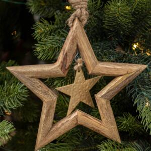 Estrella de Navidad para colgar Manguier Oro