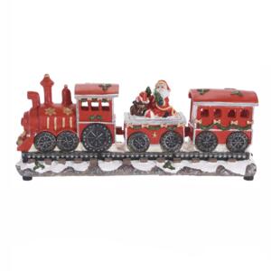 Train décoratif lumineux Locomotive Père Noël