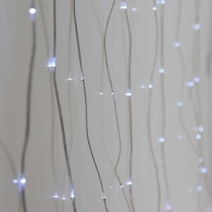 Rideau lumineux H1,90 m Blanc froid 400 Micro LED