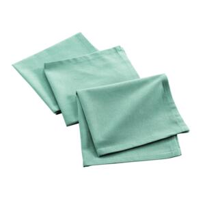 Lot de 3 serviettes coton recyclé (40 cm) Mistral Vert menthe