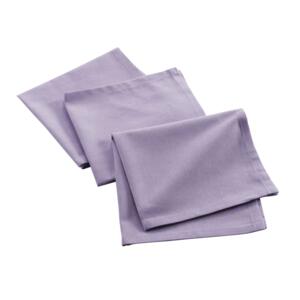 Lot de 3 serviettes coton recyclé (40 cm) Mistral Violet lilas