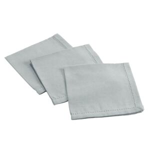 Lot de 3 serviettes (40 cm) Charline Grises