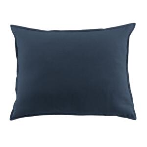 Funda de almohada rectangular en franela de algodón (70 cm) Théa Azul noche