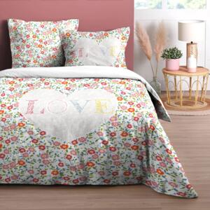 Funda Nórdica y dos fundas para almohada en algodón (260 cm) Fleurette Multicolor
