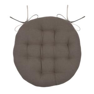 Coussin de chaise rond Duo Taupe