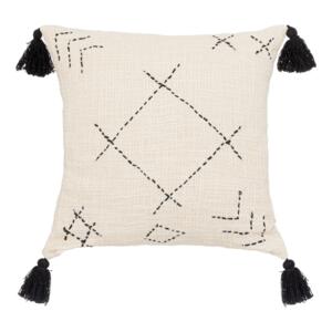 Housse de coussin carrée coton (40 cm) Stitch Beige