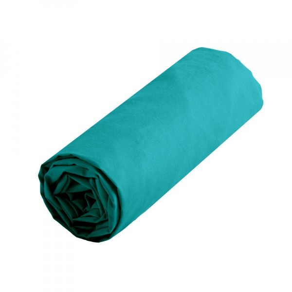 Drap housse coton supérieur (90 cm) Confort Bleu canard