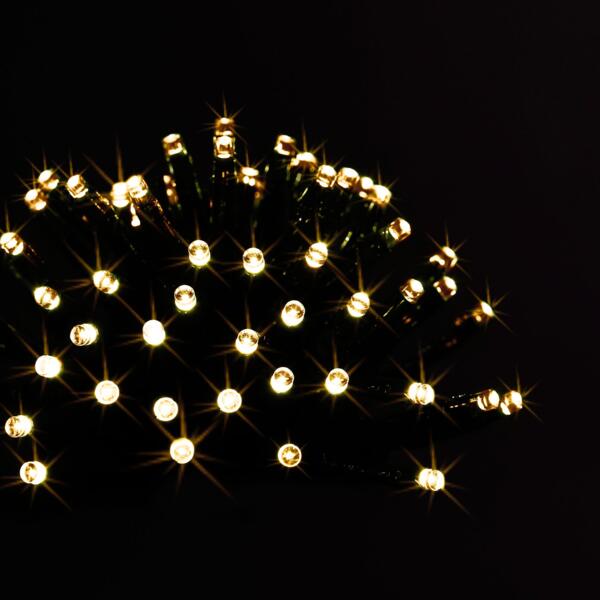 Guirlande lumineuse Solaire 10 m Blanc chaud 100 LED