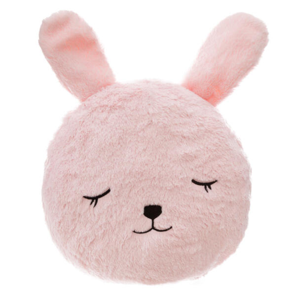 Coussin fausse fourrure Lapin Rose