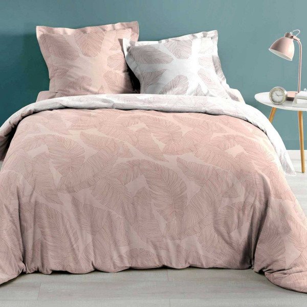 Funda nórdica y dos fundas para almohadones algodón cm) Veggy Rosa y rosa - Ropa de cama - Eminza