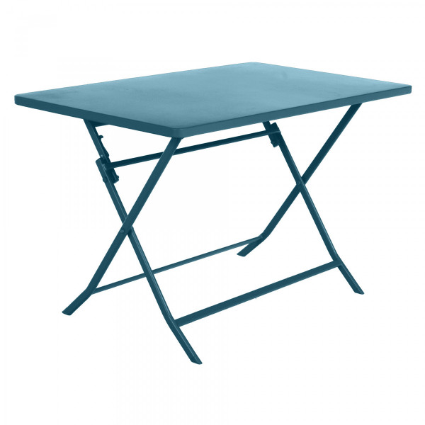 Staren Touhou Vete Tuintafel inklapbaar rechthoekig metaal Greensboro (110 x 70 cm) -  Eendenblauw - Tuinset, tafel en stoelen - Eminza