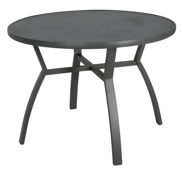 Tuintafel 5 personen Aluminium Murano (D105 cm) - tafel en stoelen - Eminza