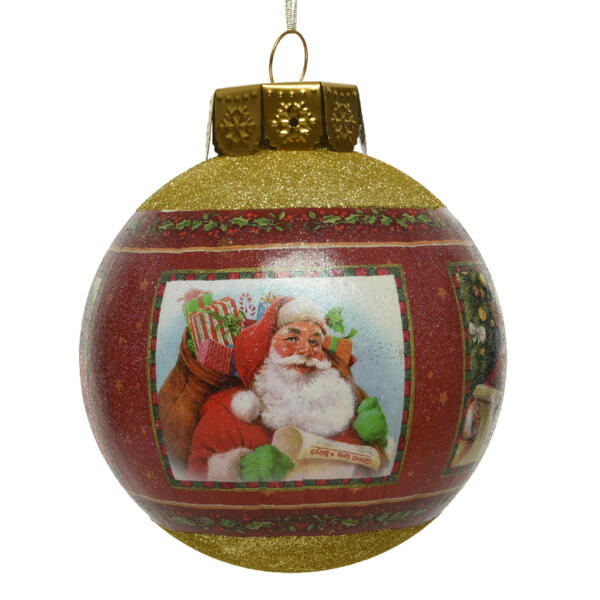 Boule de Noël (D400 mm) Santa Clauss Rouge