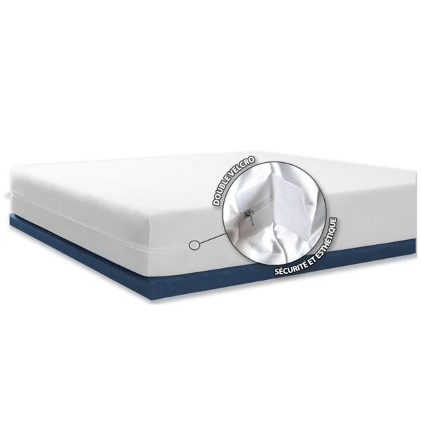 Funda para colchón Integral anti-chinches de cama (160 cm) Ombeline Blanco