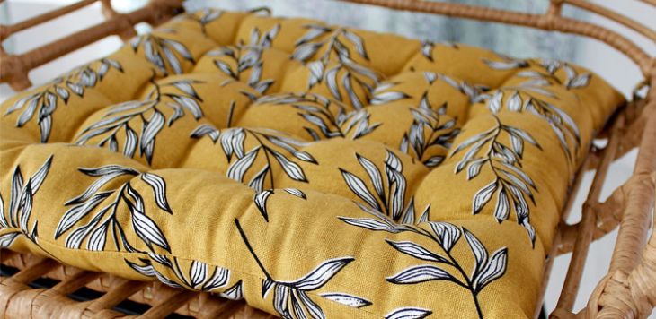 cuscino per sedia riciclato