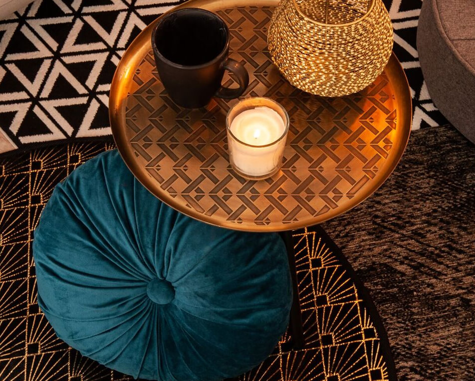 tapis et coussins style art d�co