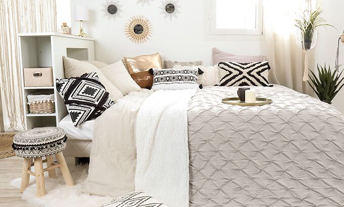 kamer in boho chic stijl