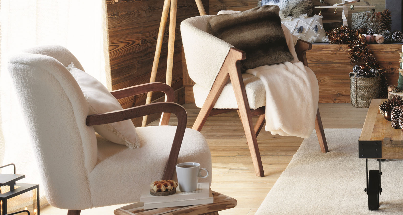 Fauteuil boucl� wol