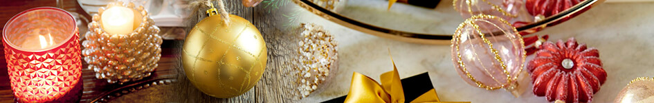 Weihnachtsbaumschmuck & Kugeln golden & elegant