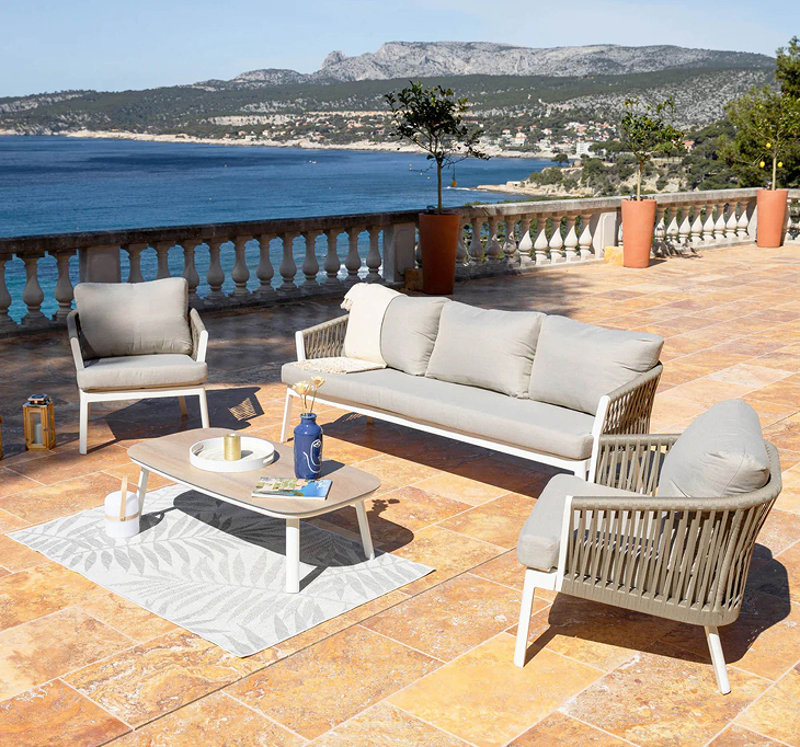 salon de jardin en corde Amalfi