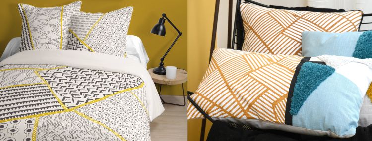 Linge de maison style graphique