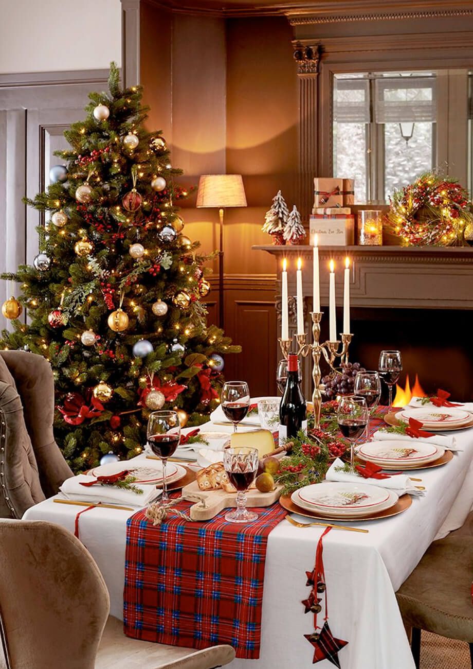 mesa de Navidad tradicional