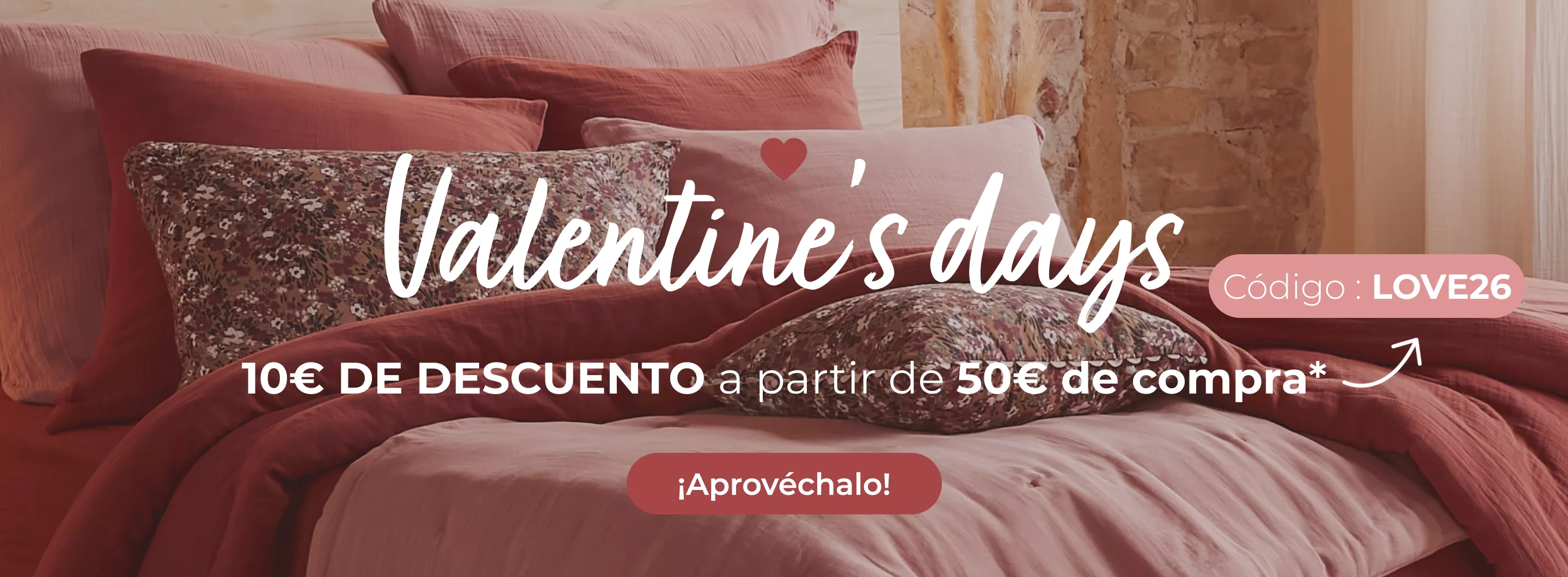 Ropa de cama de gasa de algodón rosa