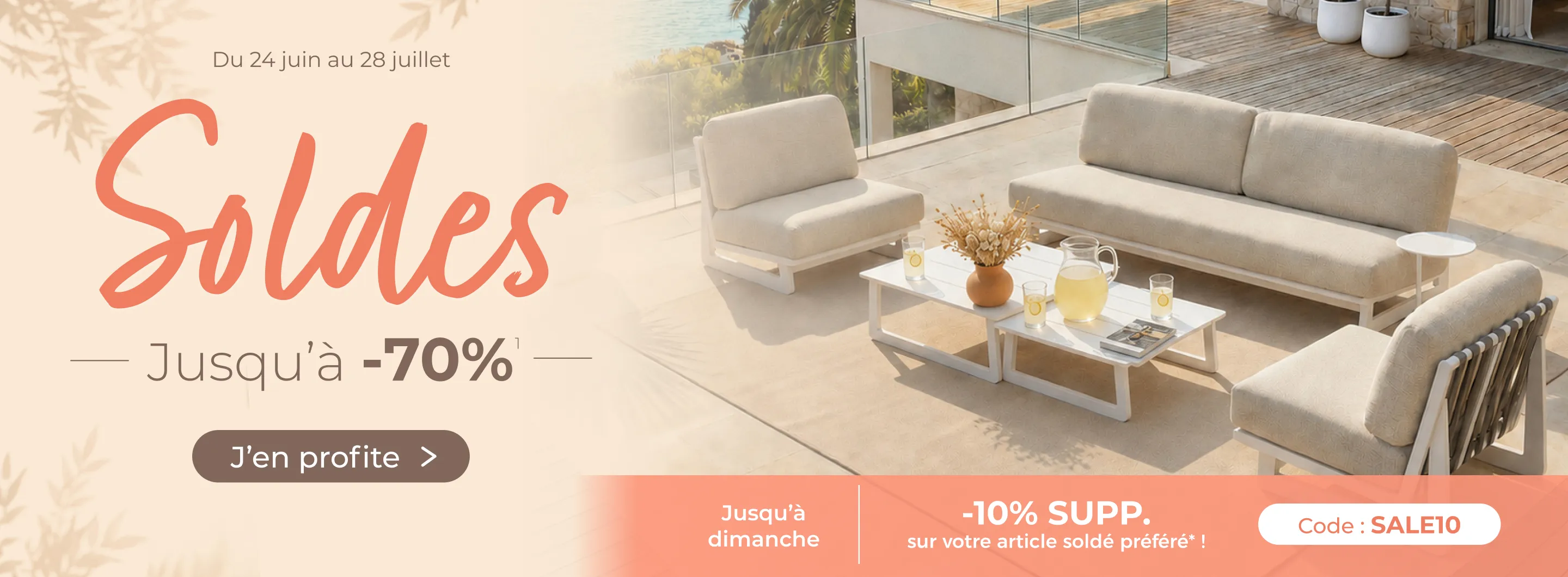 salon de jardin aluminium blanc