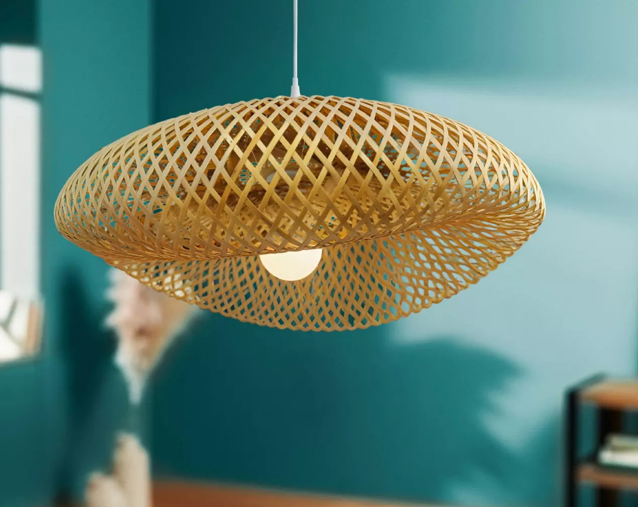 Große Bambusleuchte