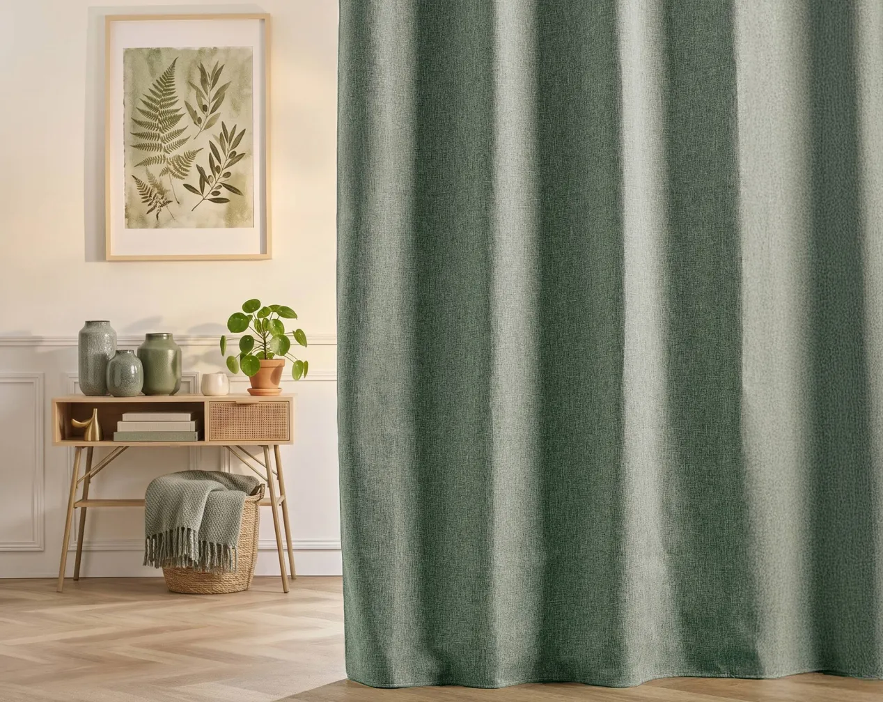 rideau thermique vert