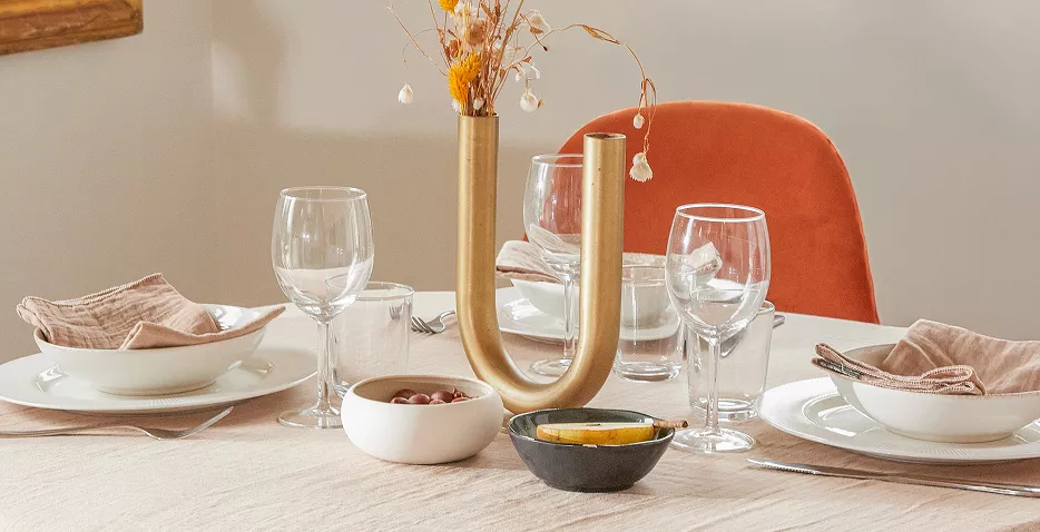 nappe et serviettes de table en gaze de coton