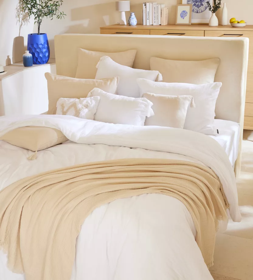 housse de couette en gaze de coton vert sapin