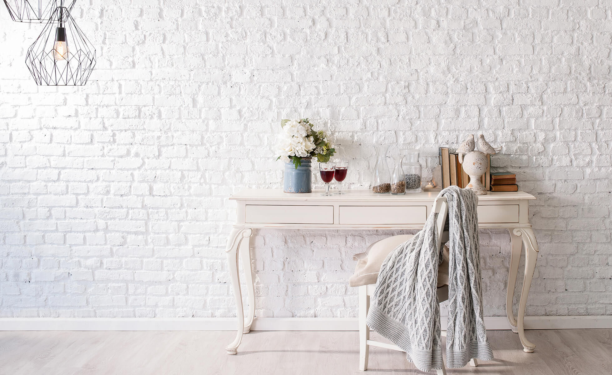 interno bianco vintage