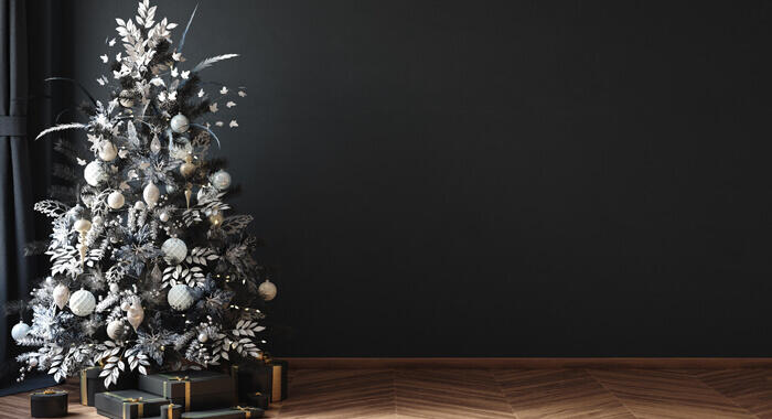 árbol de Navidad negro