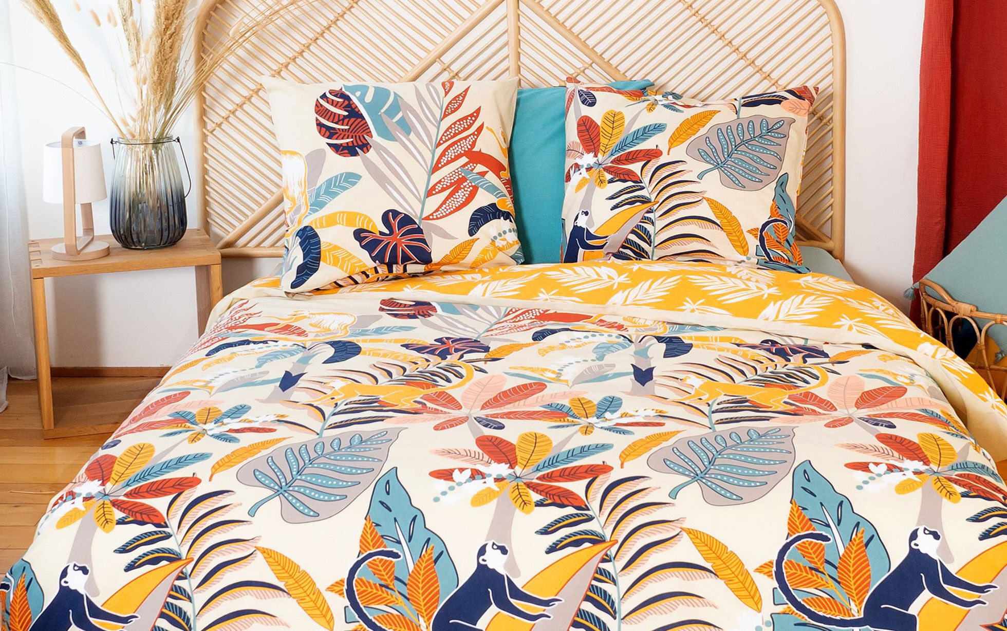 housse de couette exotique