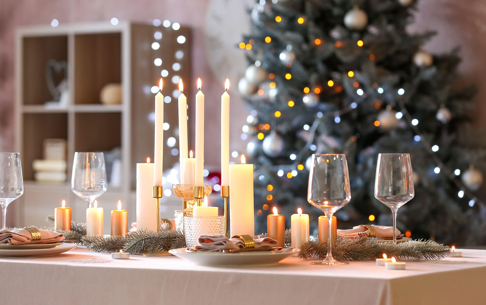 Mesa decorada para fiesta