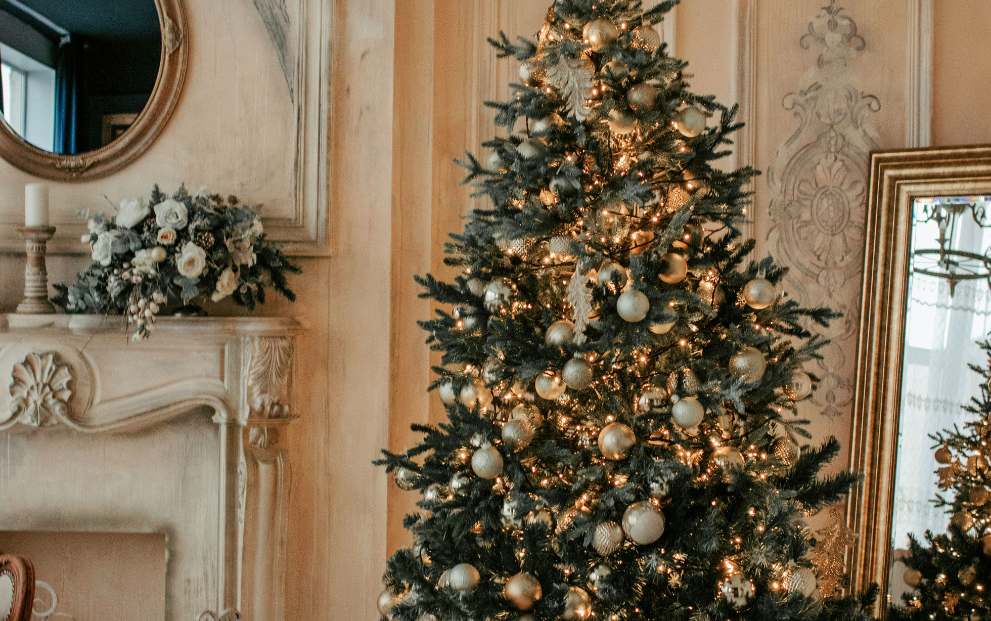 sapin de noël décoré